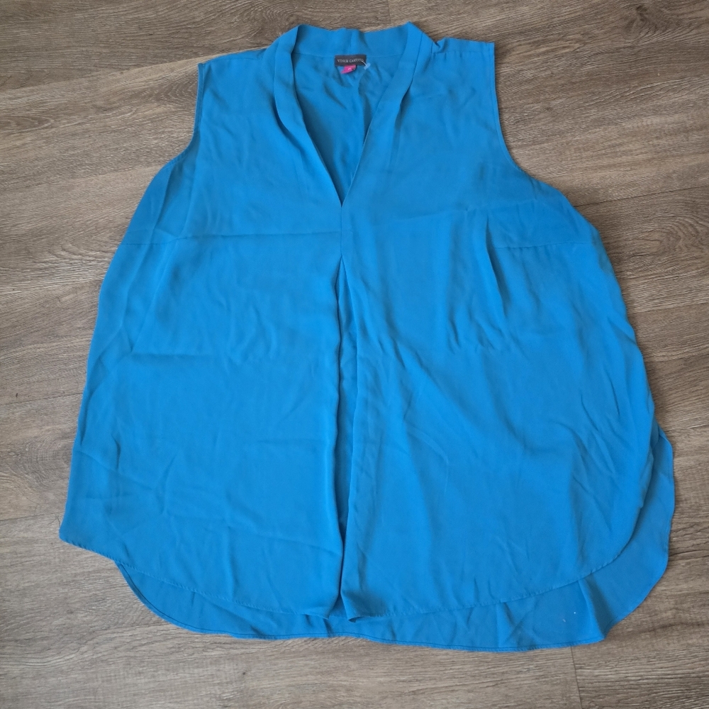 Vince Camuto Vibrant Blue Sleeveless Blouse